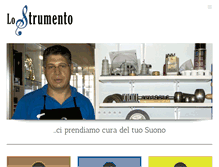 Tablet Screenshot of lostrumento.it